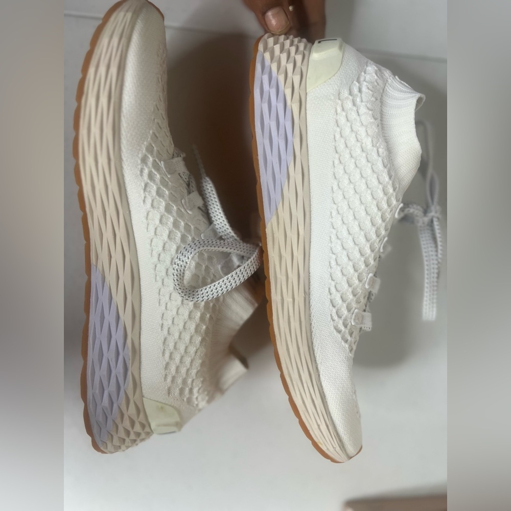 NOBULL Project White Knit Women’s Running Shoes Sneakers Size 10 Hint Of Purple - Picture 4 of 11